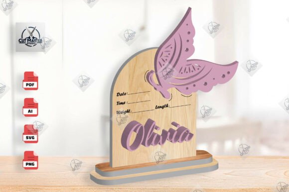 Butterfly Baby Nursery Birth Stats Sign: A Beautiful Keepsake