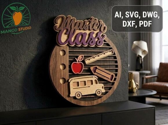 Create a Stunning Master Class Wall Sign with This 3D Design