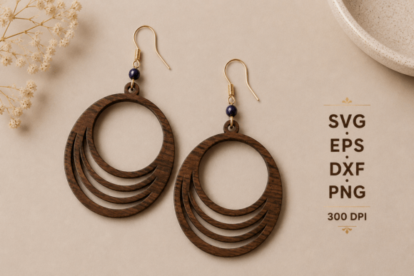 Create Stunning Jewelry with Wooden Earrings Svg, Laser Cut Files