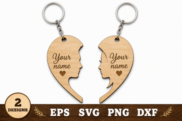 Create Unique Gifts with a Valentines Day Couple Keychain Laser Cut