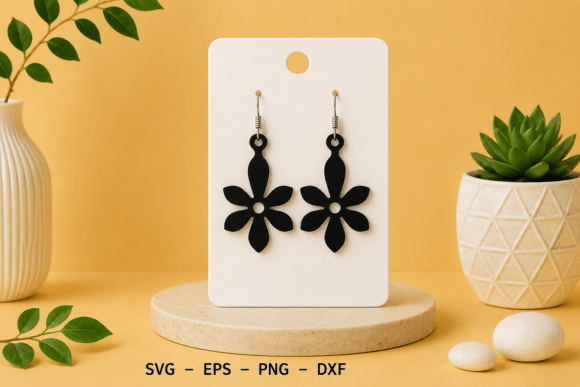 Daisy Laser Cut Earring File: Your Next Creative Project