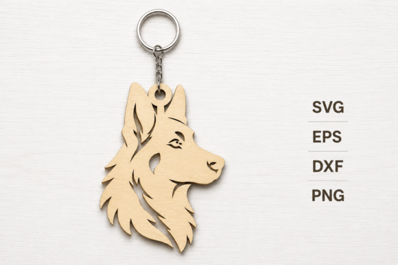 Dog Keychain Laser Cut, Dog SVG: Crafting Charm