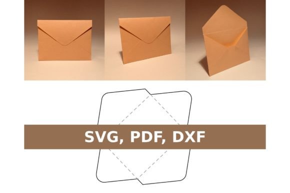 Envelope Paper Box Template for Classic Envelope Crafting