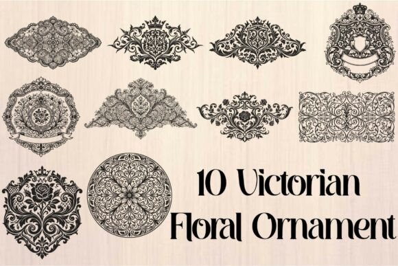 Victorian Floral Ornament: Timeless Elegance for Your Designs